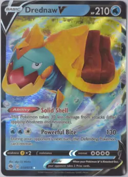 Pokemon Card TCG Drednaw V Champions Path 014/073 Holo Ultra Rare - NM - Image 1
