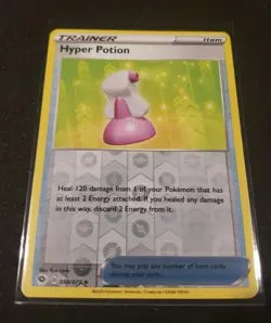 REVERSE HOLO HYPER POTION 054/073 TRAINER CARD Champion's Path Pokemon NM PWE - Image 1