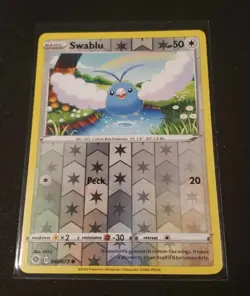 Pokemon TCG: Champion's Path Reverse Holo Swablu 048/073 Card - NM PWE - Image 1