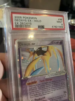 2005 Pokemon DEOXYS EX Holo Foil ULTRA RARE Set Card 98/107 Attack - PSA 9 MINT - Image 2