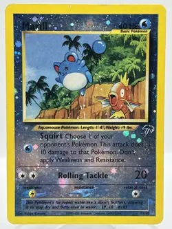 Marill 11/18 Southern Islands Reverse Holo Promo Vintage Pokemon TCG Card - Image 1