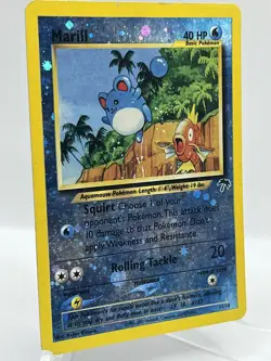 Marill 11/18 Southern Islands Reverse Holo Promo Vintage Pokemon TCG Card - Image 2