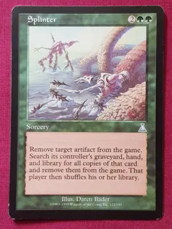 Magic The Gathering URZA'S DESTINY SPLINTER green card MTG - Image 1