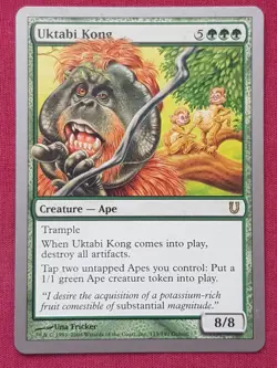 Magic The Gathering UNHINGED UKTABI KONG green card MTG - Image 1