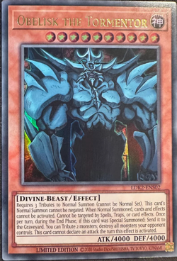 Obelisk the Tormentor - LDK2-ENS02 - Ultra Rare Limited Edition YuGiOh TCG Card - Image 1