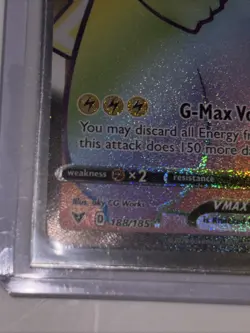Pikachu VMAX Secret Rainbow Rare Vivid Voltage Card 188/185 Near Mint Condition - Image 3