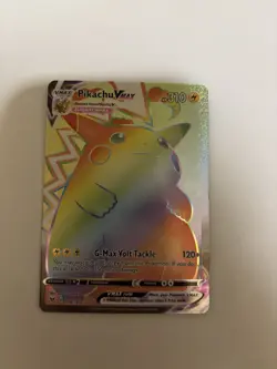 Pikachu VMAX Secret Rainbow Rare Vivid Voltage Card 188/185 Near Mint Condition - Image 5