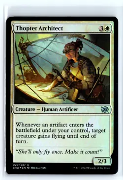 FOIL Thopter Architect The Brothers' War - MTG Magic the Gathering Card - Image 1