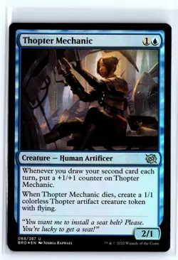 FOIL Thopter Mechanic The Brothers' War - MTG Magic the Gathering Card - Image 1