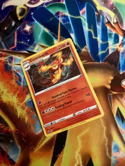 Pokemon Centiskorch Black Star Promo Holo card Champions Path - Image 1