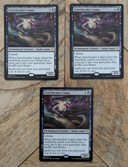 3 x Gravebreaker Lamia Theros Beyond Death Magic the Gathering Rare Cards MTG - Image 1
