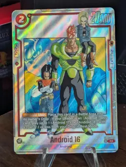DRAGON BALL SUPER MANGA BOOSTER Android 16 # SB01-002 R** FOIL CARD 2025 ALT - Image 1