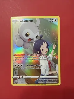 Pokemon TCG Castform Lost Origin Trainer Gallery Holo Ultra Rare Card TG11/TG30 - Image 1