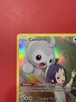 Pokemon TCG Castform Lost Origin Trainer Gallery Holo Ultra Rare Card TG11/TG30 - Image 2