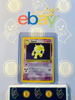 Hypno 8/62 MP Played Fossil Set 1999 Pokemon Card Holo Rare Holofoil - Image 1