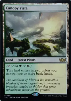 0343 CANOPY VISTA RARE TARKIR: DRAGONSTORM COMMANDER MTG CARD - Image 1