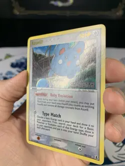 Pokemon Card Ex Delta Species Azurill 20/113 2005 Reverse Stamped Holo - Image 3
