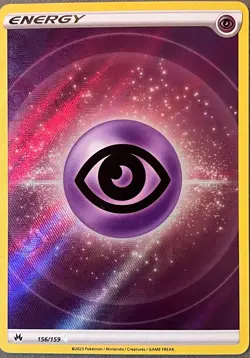 Pokemon TCG Psychic Energy Crown Zenith Holo Card 156/159 - Image 1