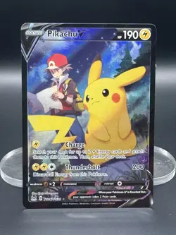 Pokemon Pikachu V TG16/TG30 Lost Origin Trainer Gallery Card Near Mint Condition - Image 1