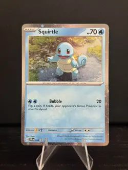 Squirtle - 048 (Cosmos Holo) 048 Sv: Scarlet & Violet Promo Card With SWIRL - Image 1