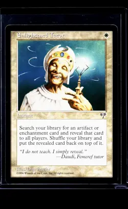 1996 MTG Magic The Gathering MIR Mirage Vintage Enlightened Tutor - Image 1