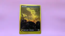 MTG Mountain Aetherdrift Land First Place Finish Foil 0510 - Image 1