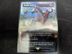 MTG Magic the Gathering FOIL Deadly Rollick Borderless SLD! - Image 1