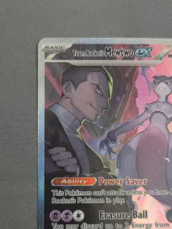 Team Rocket's Mewtwo ex 231/182 DRI Destined Rivals SIR Pokemon TCG Card NM - Image 4