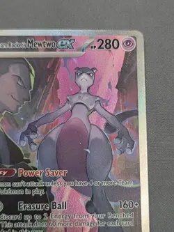 Team Rocket's Mewtwo ex 231/182 DRI Destined Rivals SIR Pokemon TCG Card NM - Image 5