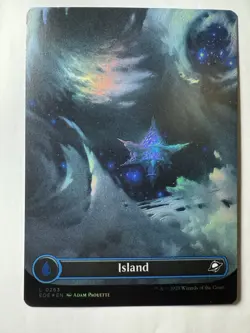 MTG - Island 0263 (Borderless Foil) - Edge of Eternities NM/M Condition - Image 1