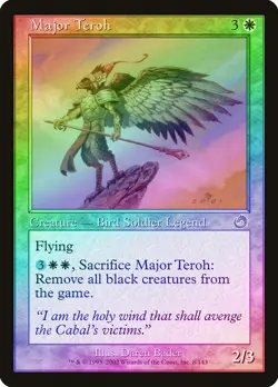 Major Teroh FOIL Torment PLD White Rare MAGIC THE GATHERING MTG CARD ABUGames - Image 1