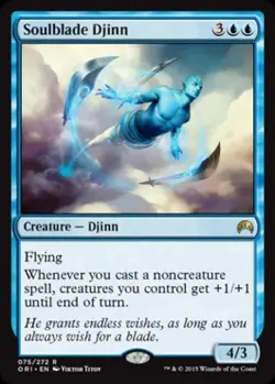 Soulblade Djinn -Foil Medium Play MTG Magic Origins - Image 1