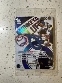 Dodgers x One Piece Collab Promo Card Monkey D. Luffy TCG - Image 1