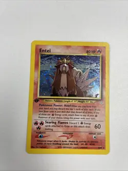 Entei Neo Revelation 1st Edition Holo Rare Pokemon Card 6/64 WOTC TCG - Image 1