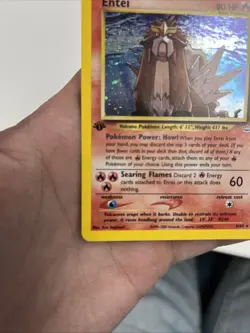 Entei Neo Revelation 1st Edition Holo Rare Pokemon Card 6/64 WOTC TCG - Image 3