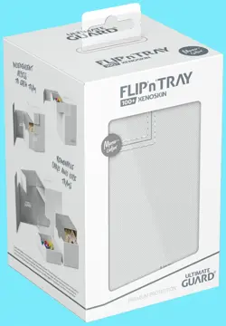 ULTIMATE GUARD FLIP n TRAY WHITE 100+ MONOCOLOR DECK CASE Card Box ccg mtg tcg - Image 1