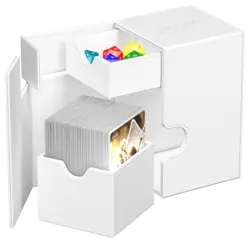 ULTIMATE GUARD FLIP n TRAY WHITE 100+ MONOCOLOR DECK CASE Card Box ccg mtg tcg - Image 3