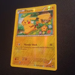 Pikachu 27/111 Common XY Furious Fists Reverse Holo Pokemon Card LP - Image 2