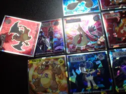Pokemon Wafer Promo Holo Sticker x9 Charizard Milotic Arcanine etc #4674 - Image 2