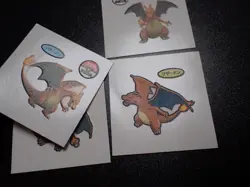 Pokemon Card Daiichi Bread Promo Sticker Charizard x4 SET #4993 - Image 3