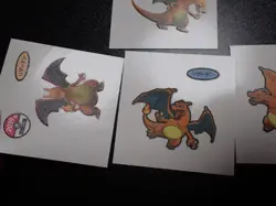 Pokemon Card Daiichi Bread Promo Sticker Charizard x4 SET #4993 - Image 4