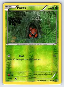 Paras 6/83 2016 Generations Set Pokemon Card Reverse Holo Common - Nm/Vlp - Image 1