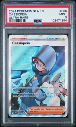 2024 Pokemon Sfa EN-Shrouded Fable Cassiopeia #086 Ultra Rare PSA 9 - Image 1
