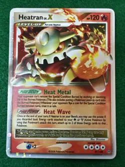 Pokemon Card Heatran Lv.X 97/100 Stormfront Holo Rare NM/LP - Image 1