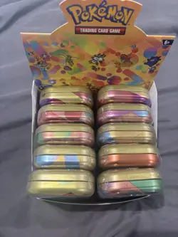 Pokemon 151 Mini Tins Display Box Complete Set of 10 Sealed - Image 2