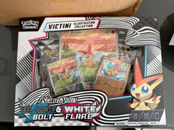 Pokemon TGC Victini Illustration Collection Box - Black Bolt White Flare Sealed! - Image 1