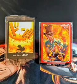 One Piece Devil Fruit Collection Vol. 2 Sabo DON!! Card Sealed + 10 Don Sleeves - Image 1