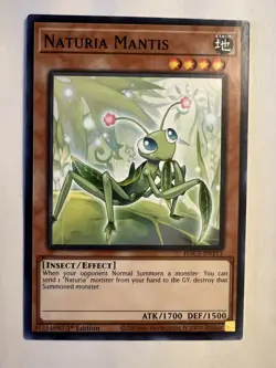 Naturia Mantis - HAC1-EN113 Yugioh Hidden Arsenal - 1st Edition - Near Mint - Image 1