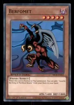 Yugioh Berfomet #SBCB-EN043 Speed Duel: Battle City Box LP - Image 1