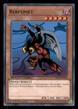 Yugioh Berfomet #SBCB-EN043 Speed Duel: Battle City Box LP - Image 1